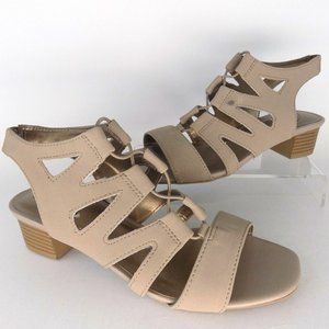LIFE STRIDE Womens Stone Low Heel "Meaning" Sandals US Size 6.5 M NEW